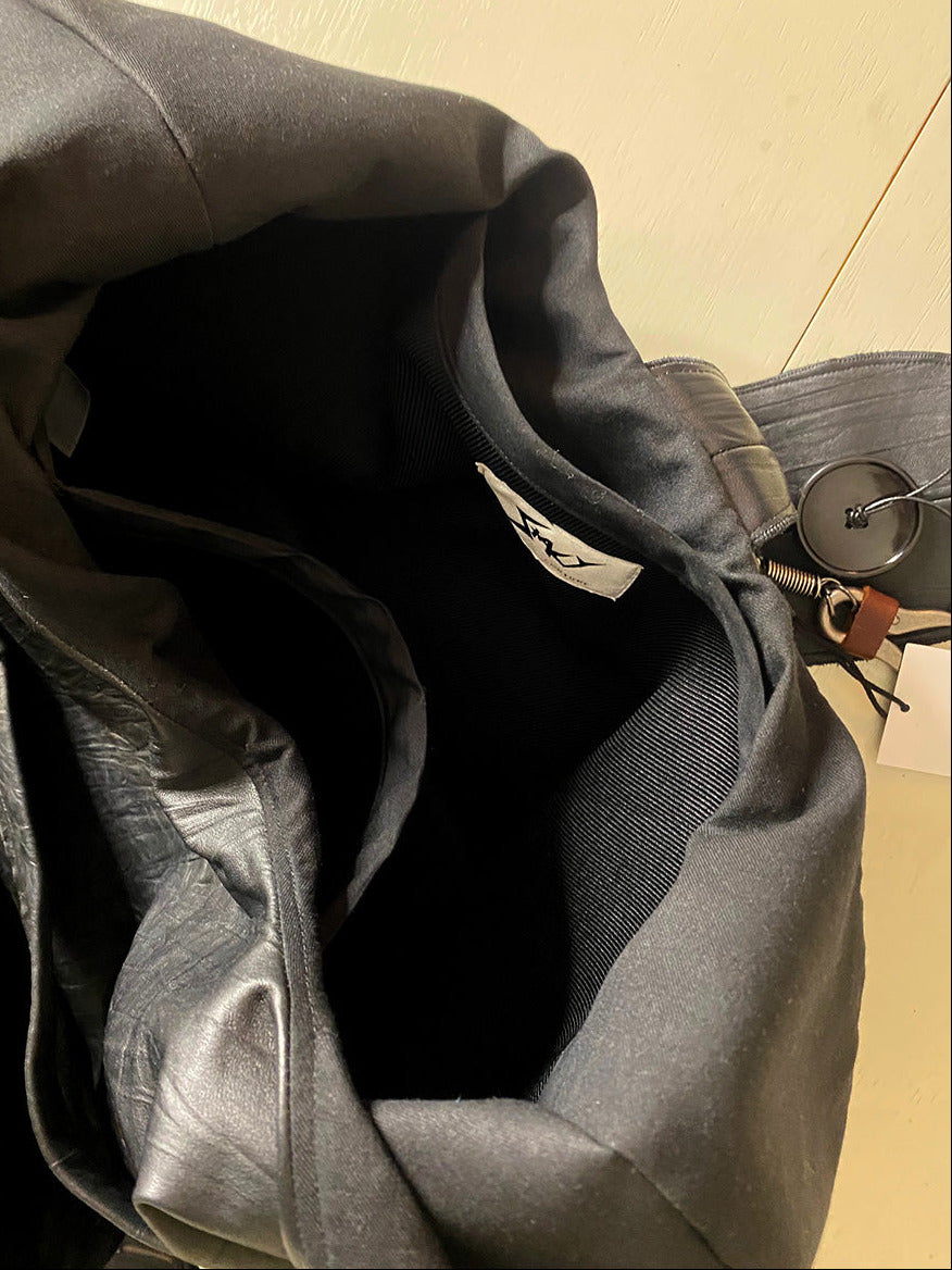 Stacy Couture Euclidian Space Crinkled Leather Bag