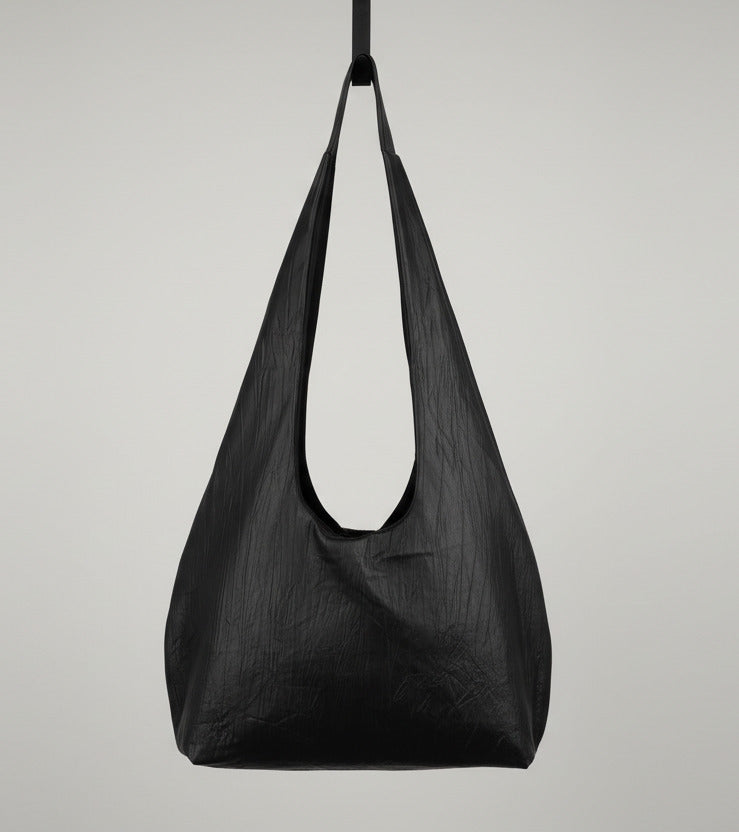 Stacy Couture Euclidian Space Crinkled Leather Bag