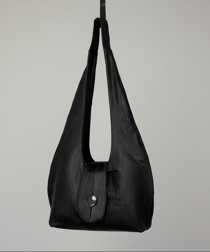 Stacy Couture Euclidian Space Crinkled Leather Bag