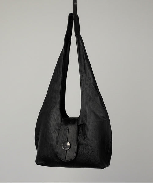 Stacy Couture Euclidian Space Crinkled Leather Bag