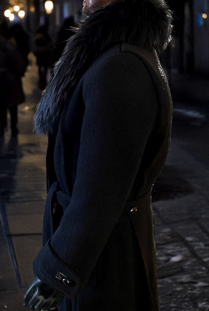 Stacy Menswear Couture Harris Tweed Wool Processional Great Coat