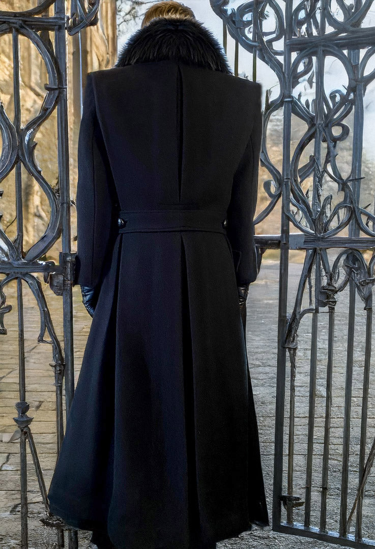 Stacy Menswear Couture Harris Tweed Wool Processional Great Coat