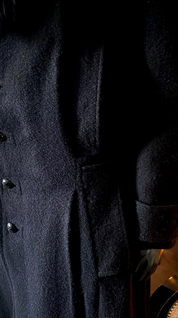 Stacy Menswear Couture Harris Tweed Wool Processional Great Coat