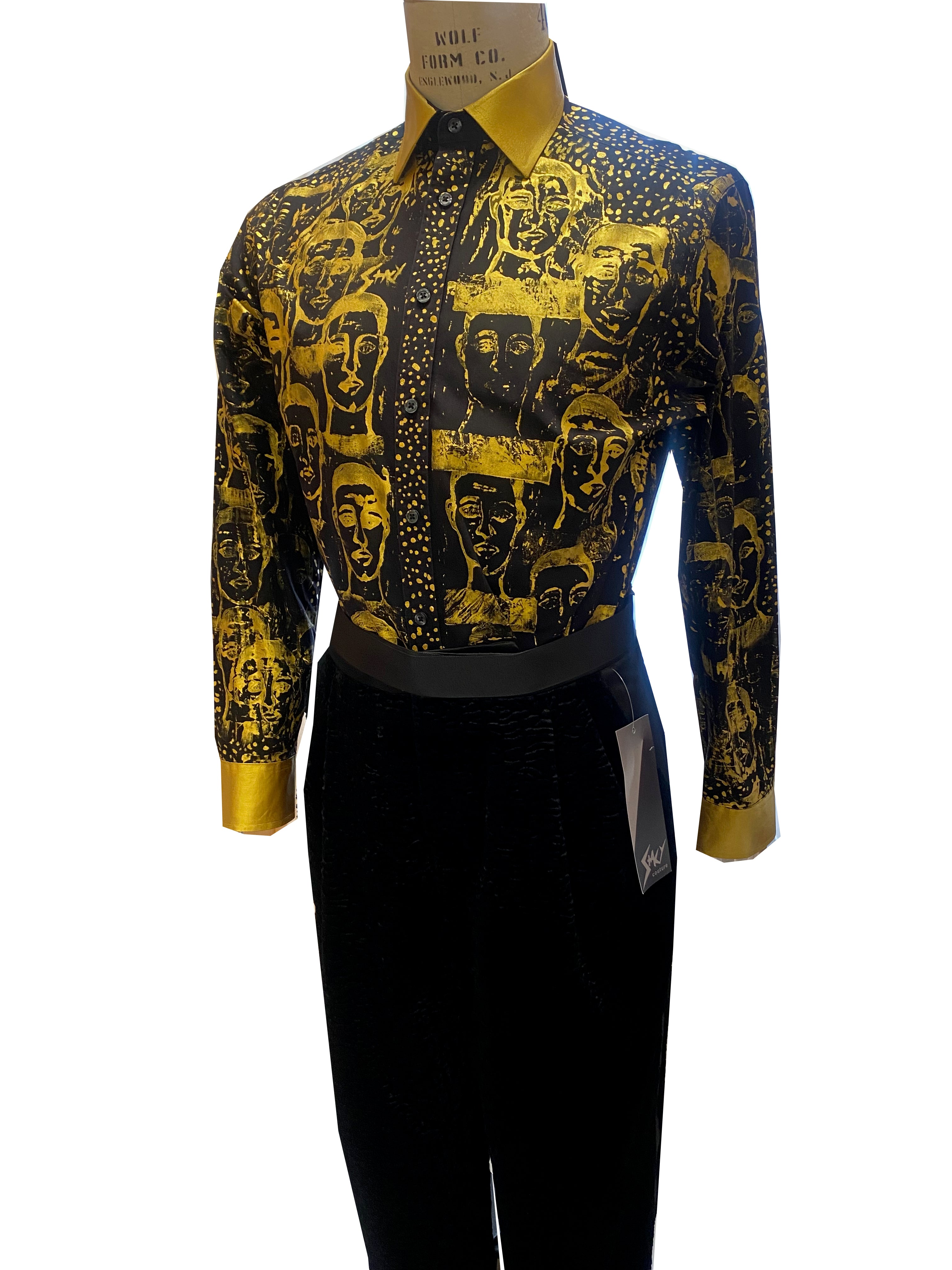 Man in Gold Dress Shirt