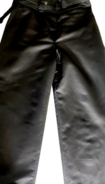 Stacy Menswear Couture Faux Persian Lamb Designer Pleated Windsor Tuxedo Pants